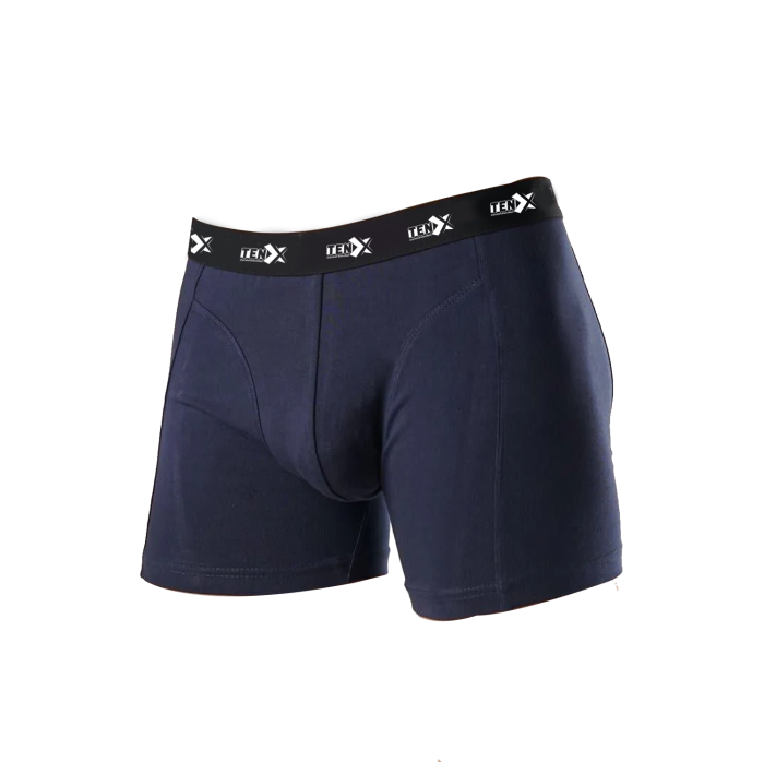 TenX Navy Cotton Jersey Boxer Shorts