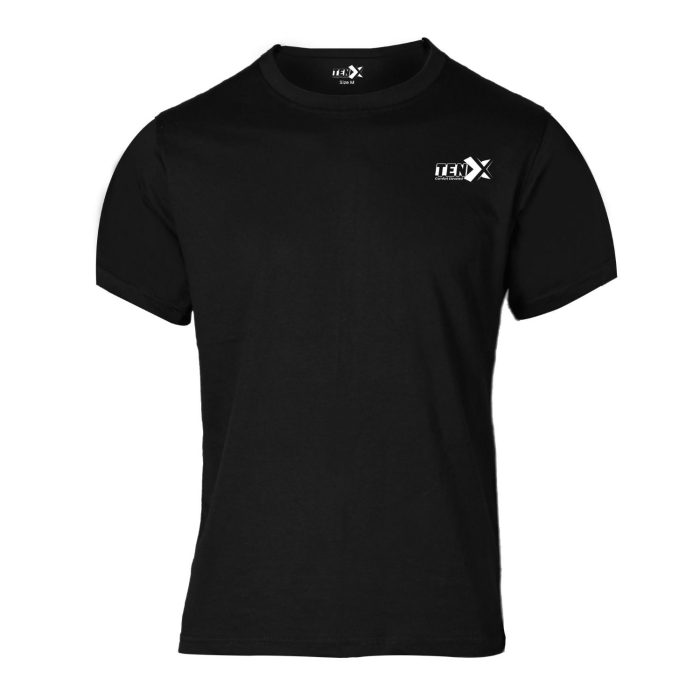 Men's Basic Black T-Shirt - Cotton Jersey Crew Neck Tee for Ultimate Comfort