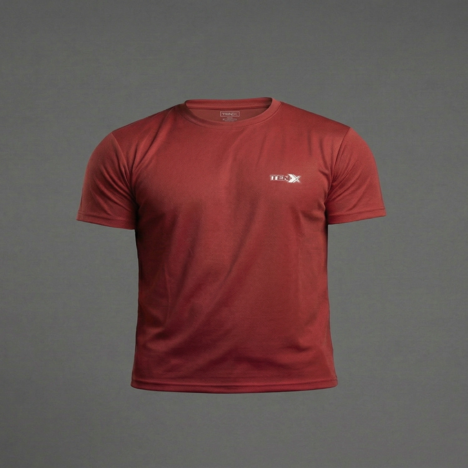 Men's Basic T-Shirt (Burgundy) - Image 3