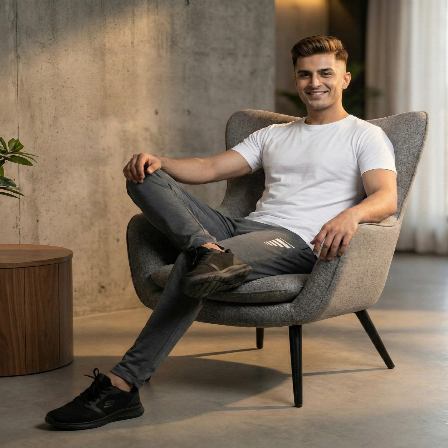 Men's Dry Fit Trouser (SteelGrey) - Image 2