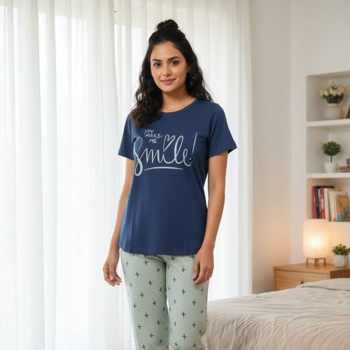 Women Cotton Jersey Night Suit