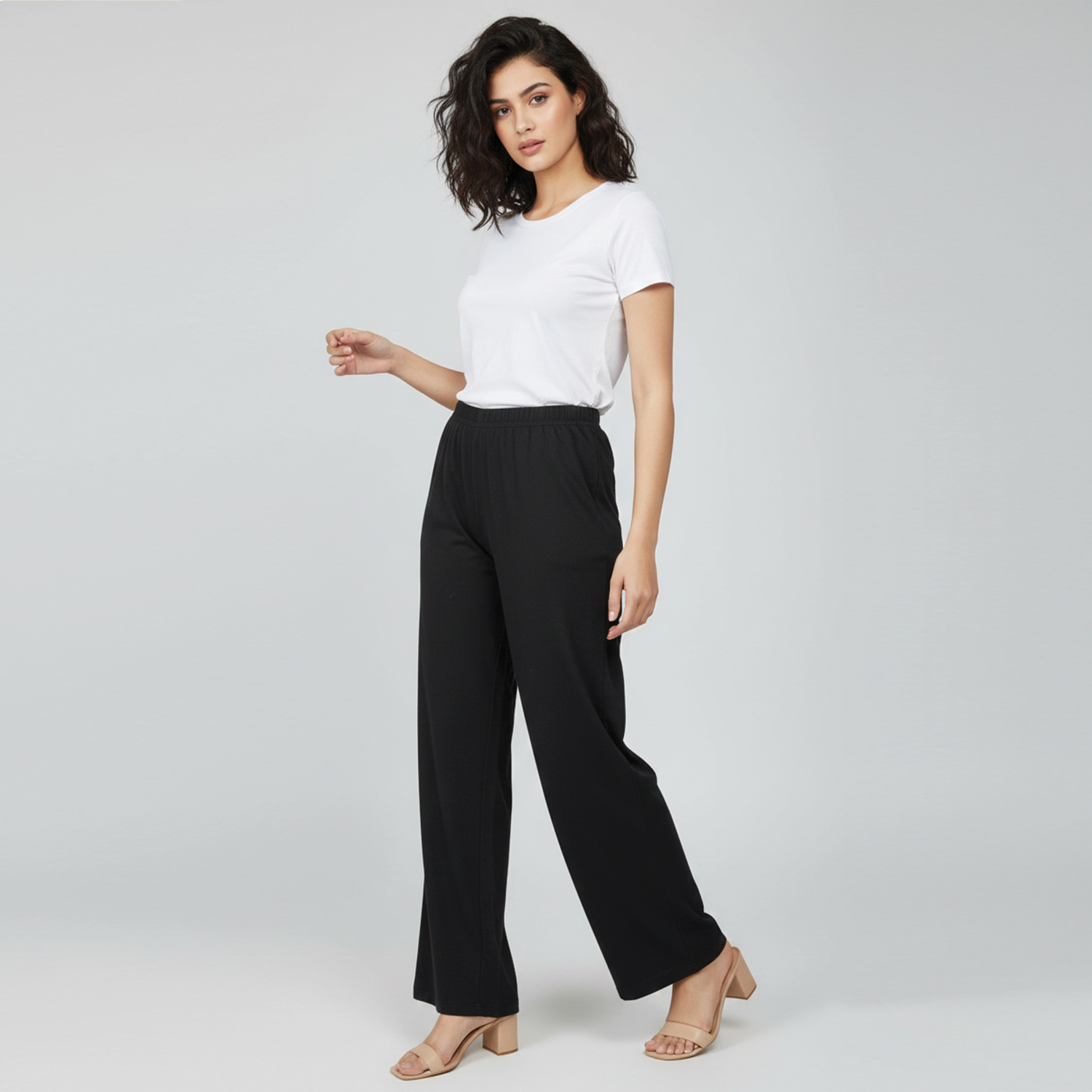 Women Printed Cotton Jersey Trouser Women Printed Cotton Jersey Trouser