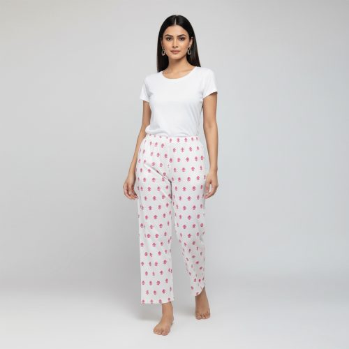 Women Printed Cotton Jersey Trouser