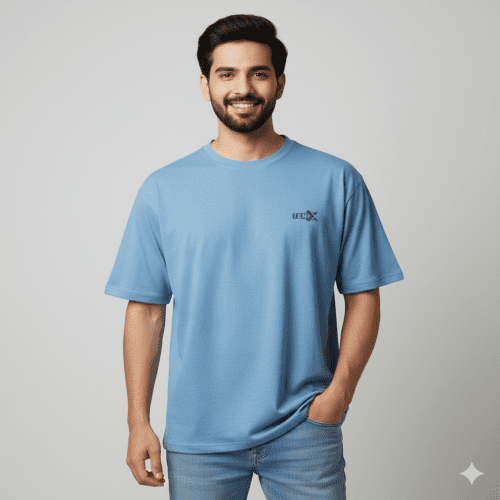 Men's Baggy T shirt (School Grey)