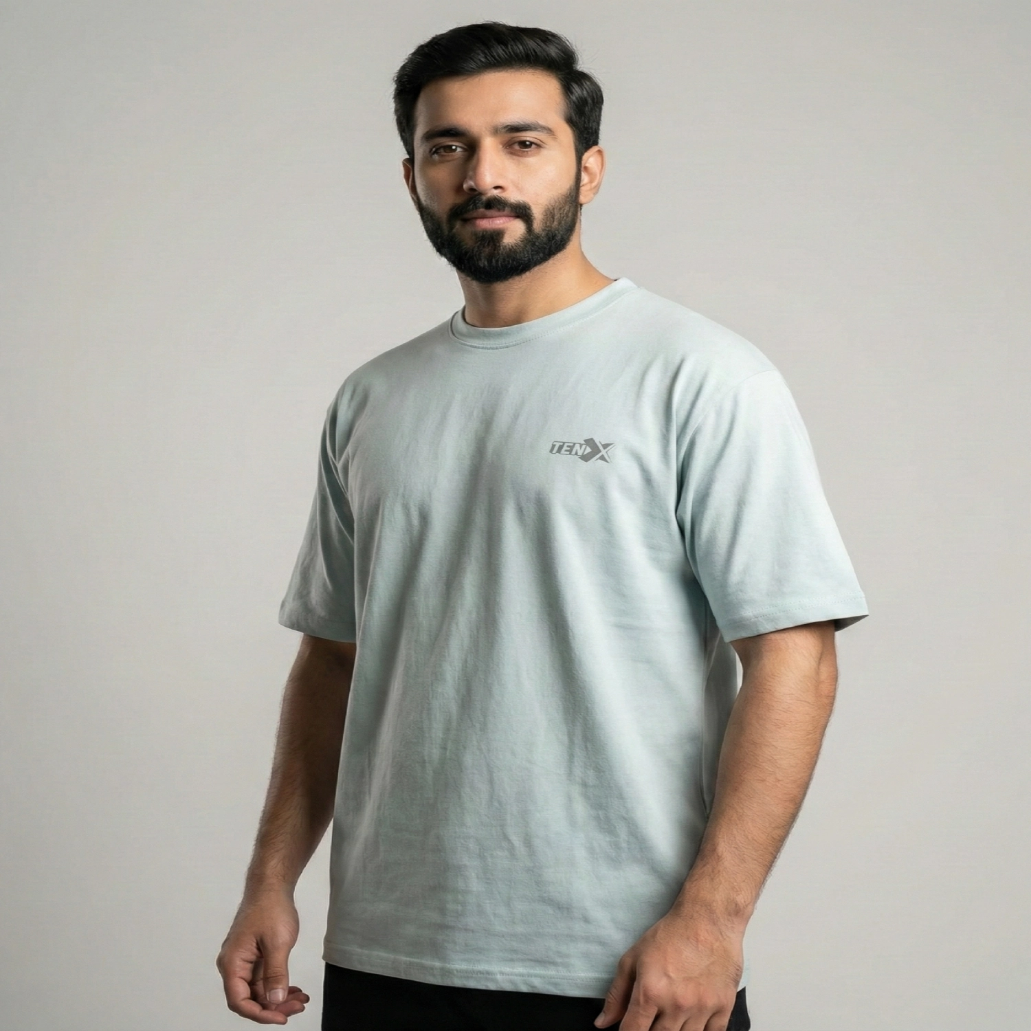 Men's Baggy T shirt (Sea Green) - Image 2