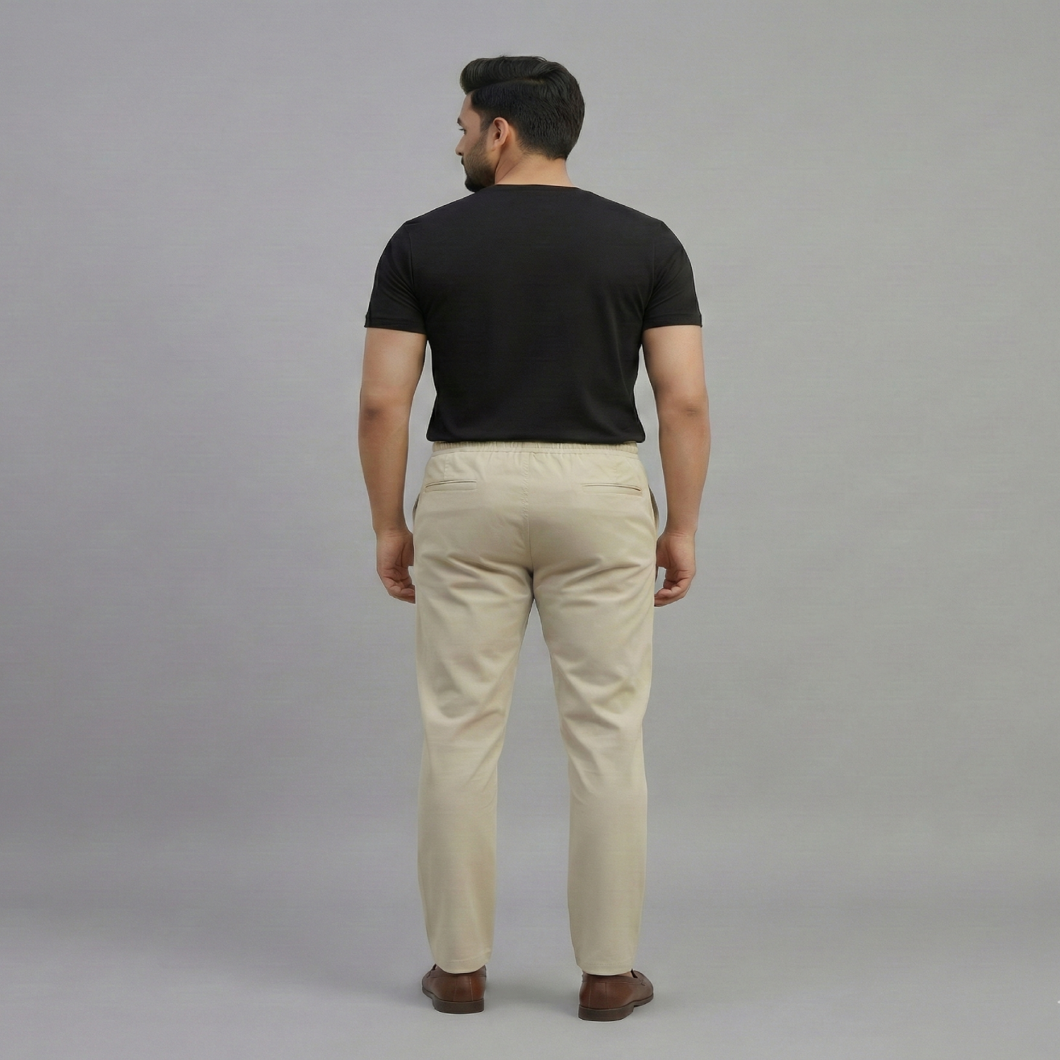 Men's Twill Joggy Pants (Camel) - Image 2