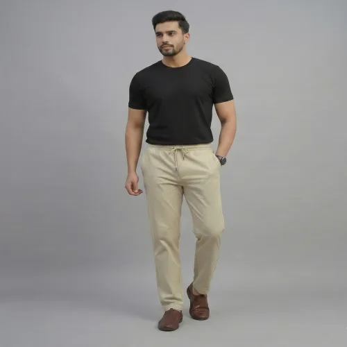 Men's Twill Joggy Pants (Camel)