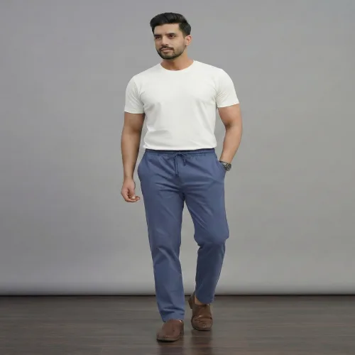 Men's Twill Joggy Pants (Navy)