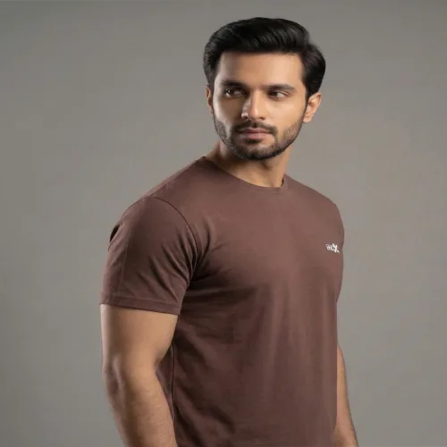 Men's Basic T-Shirt (Brown)